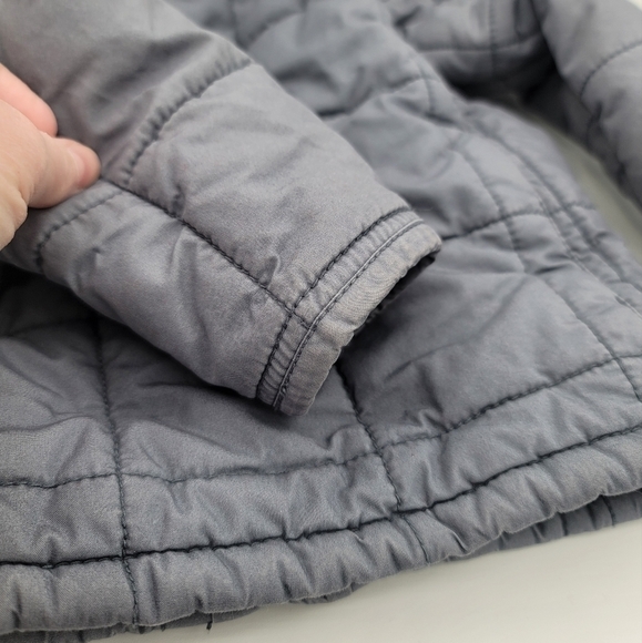 Baby Gap Blue Grey Quilted Coat Jacket 18-24 mo. #638 - Picture 5 of 11